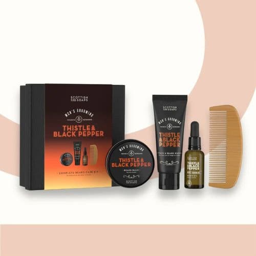 Scottish Fine Soaps - Thistle and Black Pepper Complete Beard Care Kit