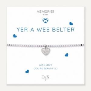 Memories Scottish Sayings Bracelet - Yer A Wee Belter