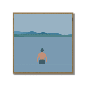 Winter Dip Greetings Card by Fiddy + Mabel