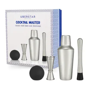 UBERSTAR Cocktail Making Gift Set - Silver