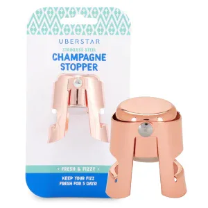 UBERSTAR Champagne Stopper - Rose Gold