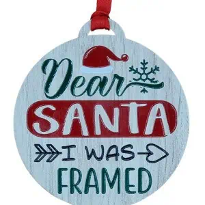 Jaro Design Studio and Wedding Wish List - Jaro Design Studio - 9 Quirky Tartan - I Was Framed Hanging Bauble