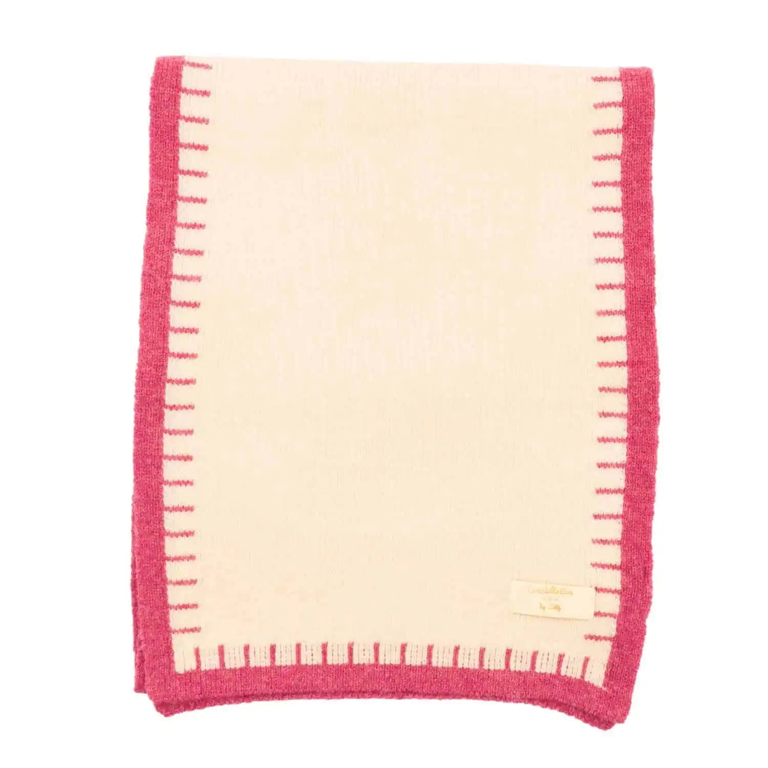 Zelly Pink Edged Scarf