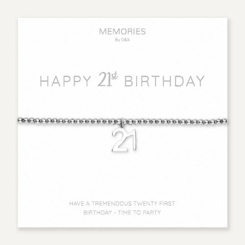 Memories Bracelet – Happy 21st Birthday