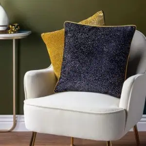 Paoletti, Estelle Spotted Cushion - Black / Gold - Jaro Design Studio - 3