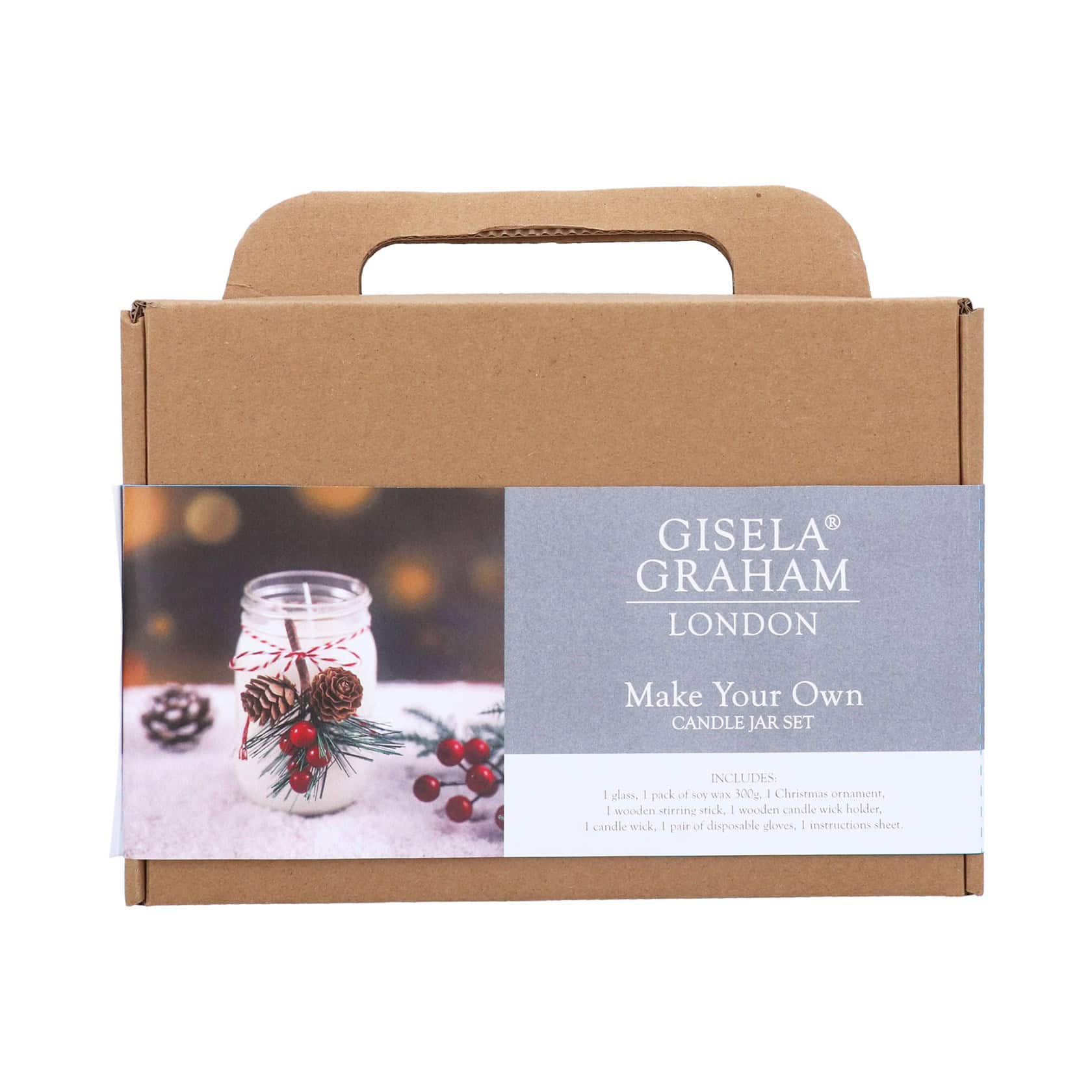 Gisela Graham, Make Your Own Christmas Unscented Candle Jar - Jaro Design Studio - 1 Gisela Graham, Make Your Own Christmas Unscented Candle Jar