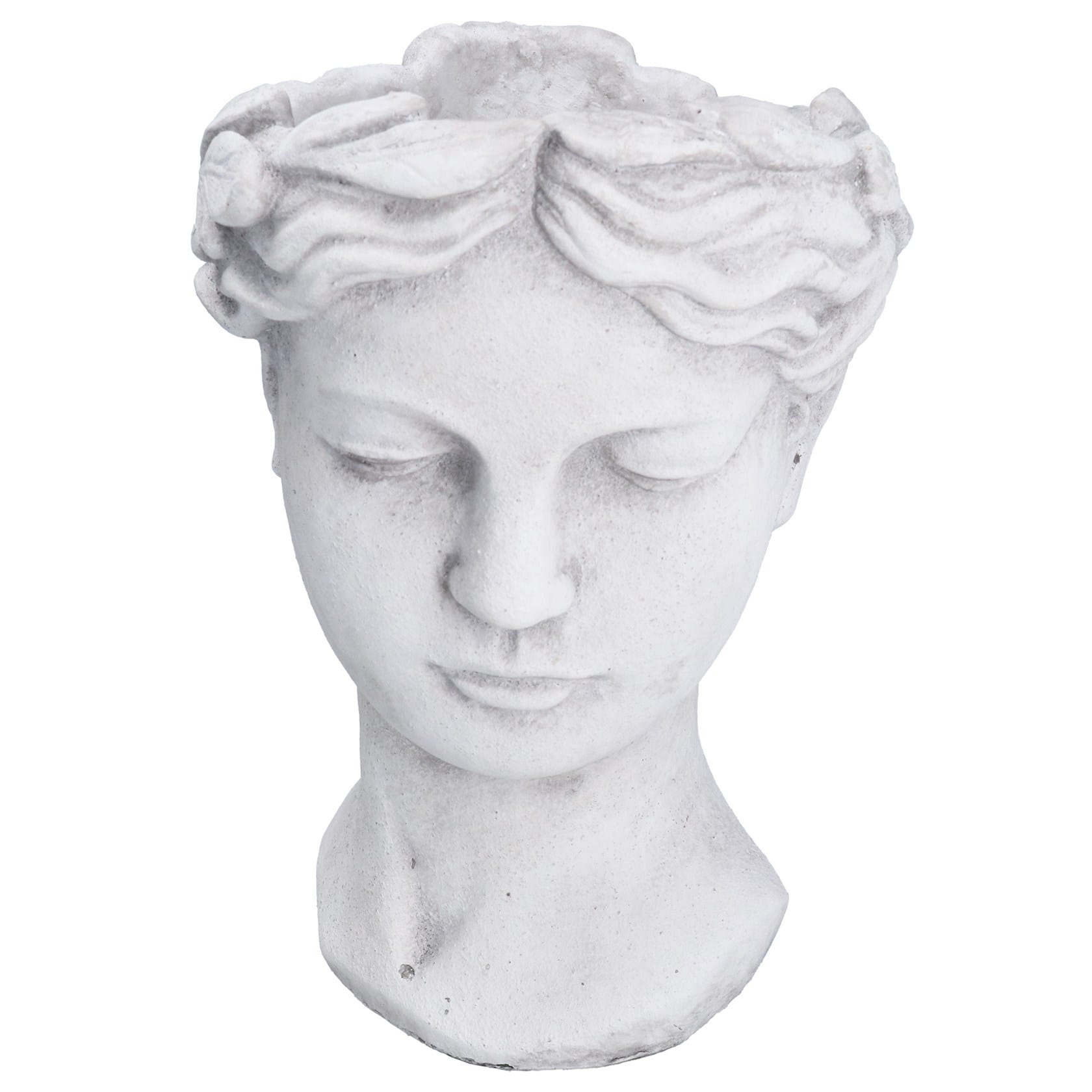 Gisela Graham Stoneware Goddess Head Pot Cover