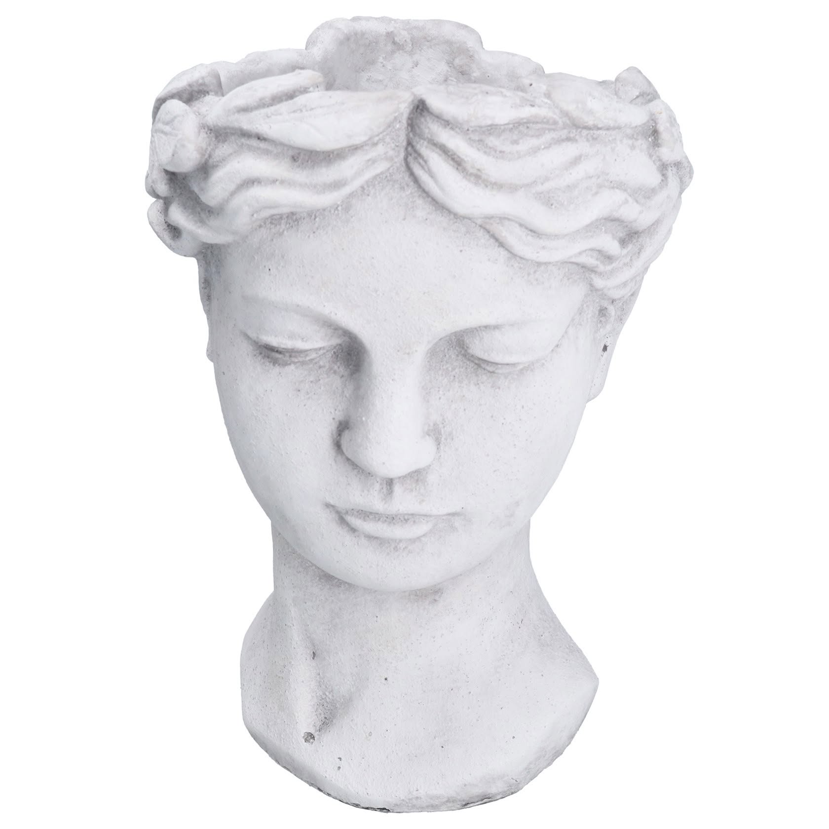 Gisela Graham Stoneware Goddess Head Pot Cover