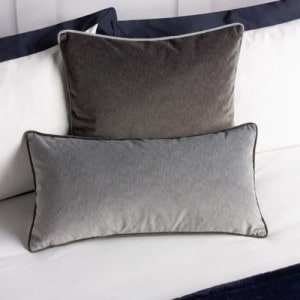 Paoletti, Torto Rectangular Opulent Velvet Cushion – Silver / - Jaro Design Studio - 4