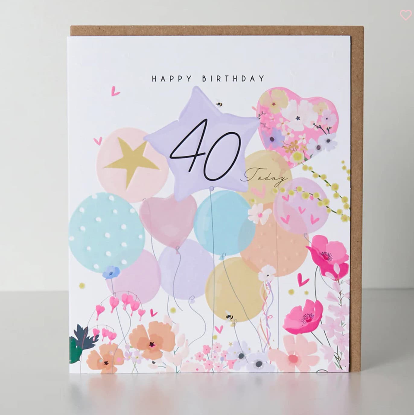Belly Button Designs 40 Today Greetings Card - Jaro Design Studio - 1 Belly Button Designs 40 Today Greetings Card