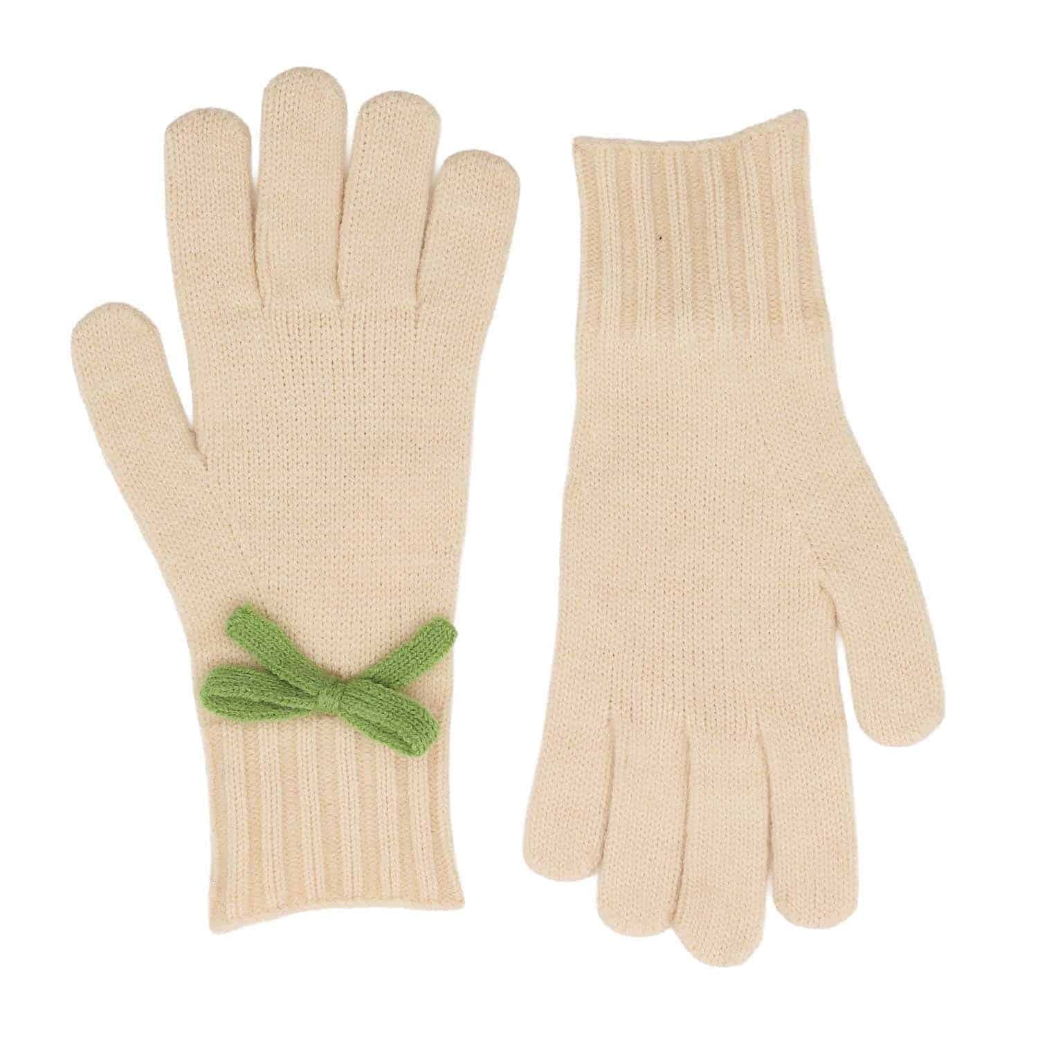 Jaro Design Studio and Wedding Wish List - Jaro Design Studio - 9 Zelly Bow Detailed Gloves – Green