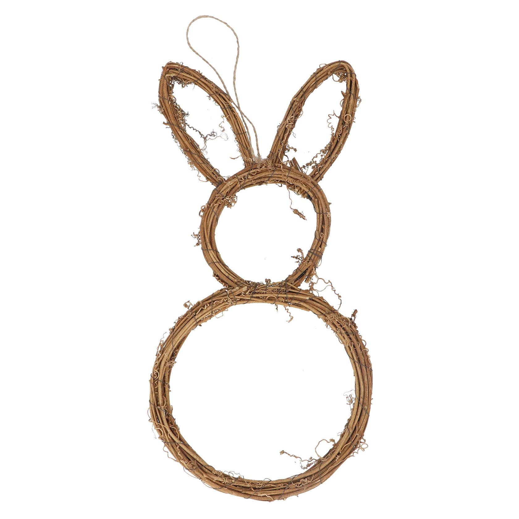 Gisela Graham Twig Bunny Wreath - 38cm