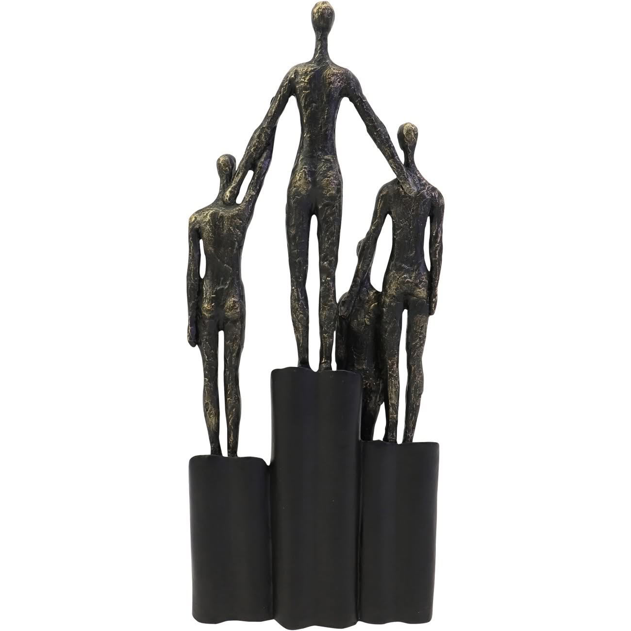 Abstract Family Sculpture on Hearts Plinth - Image 3