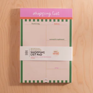 Good Tuesday, Weekly Shopping List Pad A5 - Cabana Stripe