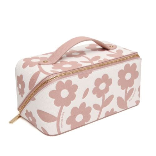 Alice Wheeler Pink Floral Train Case