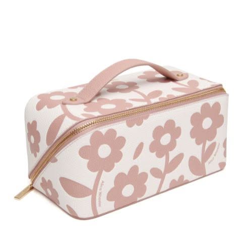 Alice Wheeler Pink Floral Train Case - Jaro Design Studio - 1 Alice Wheeler Pink Floral Train Case