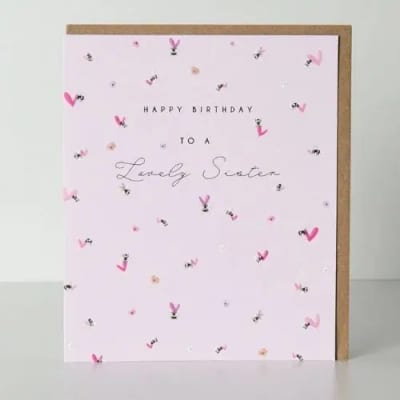 Belly Button To A Lovely Sister Card