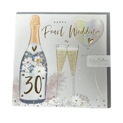Belly Button Designs Pearl Wedding Greetings Card