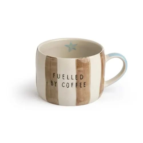 Belly Button Fuelled By Coffee Stoneware Mug