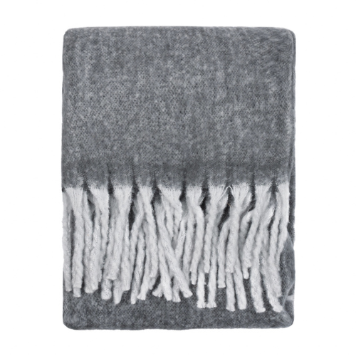 Cozy Woven Tasselled Throw Charcoal - Jaro Design Studio - 1 Cozy Woven Tasselled Throw Charcoal