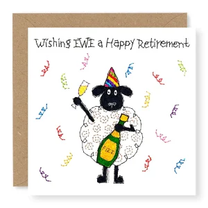 Hey EWE Party Fizz Retirement Card