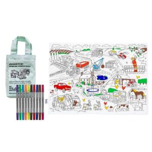 Eatsleepdoodle - Working Wheels Placemat - Jaro Design Studio - 2