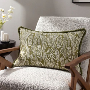 Hoem, Frond Cushion - Olive - Image 3