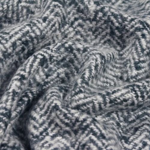 Furn Weaver Herringbone Navy Throw - Image 3