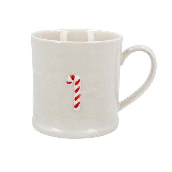 Gisela Graham Stoneware Mini Mug with Candy Cane - Jaro Design Studio - 1