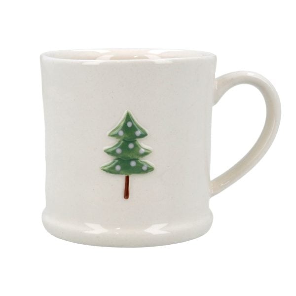 Gisela Graham Stoneware Mini Mug with Green Tree - Jaro Design Studio - 1