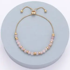 Gracee Jewellery, Pink Crystal / Gold Bracelet