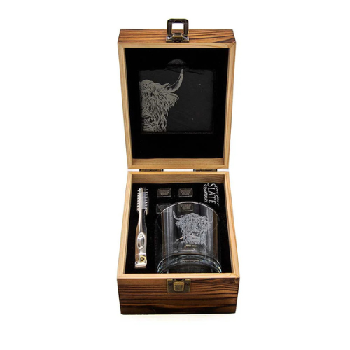 Selbrae House Drinks Set - Highland Cow - Jaro Design Studio - 4 Selbrae House Drinks Set - Highland Cow - Image 4