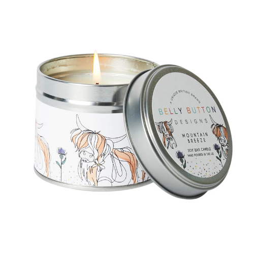 Belly Button Bubble, Highland Cow Soy Wax Candle