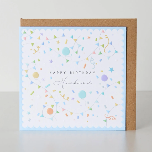 Belly Button Designs, Ditsy – Happy Birthday Husband Bunting