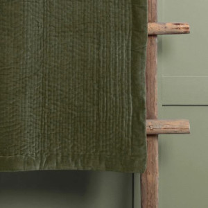 Voyage Maison, Haze Velvet Quilted Throw - Sage - Image 3