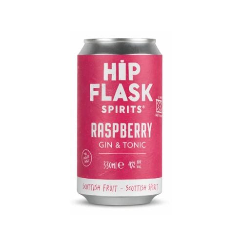 Hip Flask Spirits - Raspberry Gin and Tonic