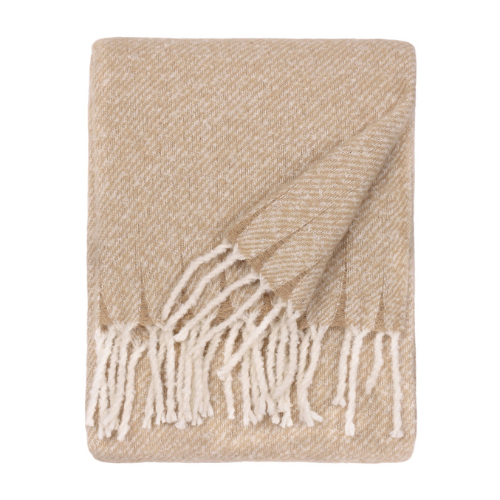 Isla Woven Tasselled Throw Natural - Image 2