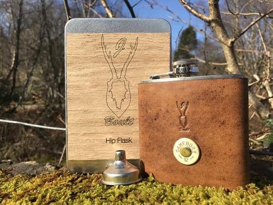 J. Boult Designs - Shotgun Cartridge Hip Flask