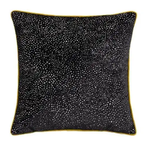 Paoletti, Estelle Spotted Cushion - Black / Gold - Jaro Design Studio - 1