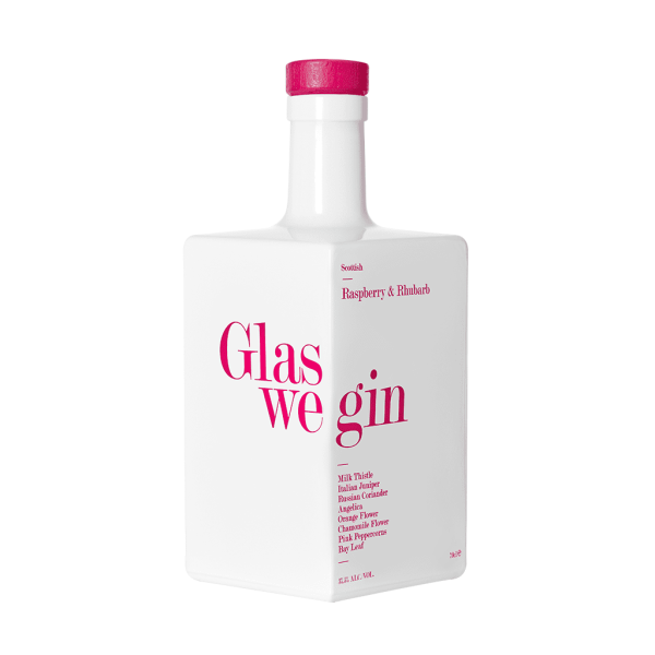 Glaswegin Raspberry and Rhubarb Gin - Jaro Design Studio - 1