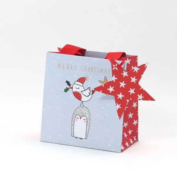 Belly Button Bubble, Christmas Penguin - Small Gift Bag - Jaro Design Studio - 1