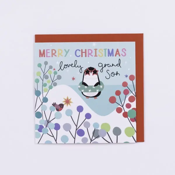 Belly Button Designs - Merry Christmas, Lovely Grandson - Jaro Design Studio - 1