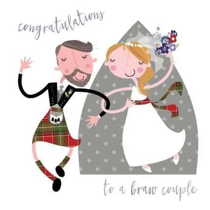 Pink Pig Cards, Braw Couple - Wedding - Jaro Design Studio - 1