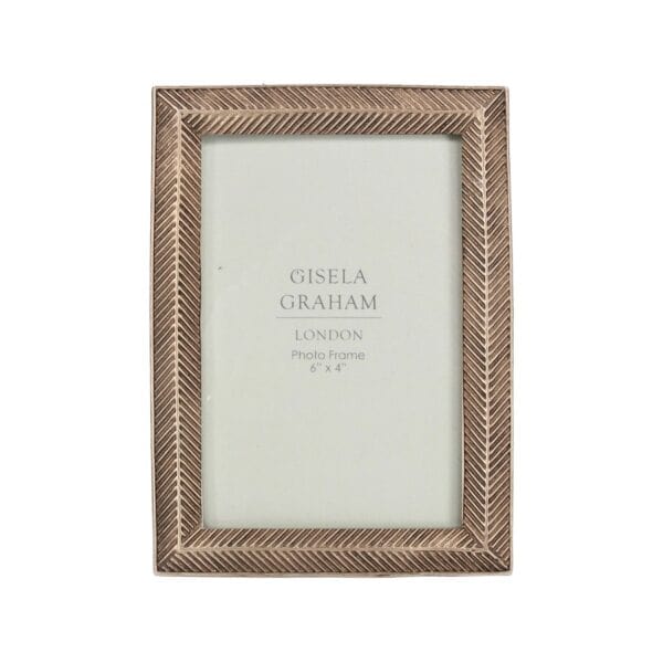 Gisela Graham, Rose Herringbone Photo Frame (4x6) - Jaro Design Studio - 1