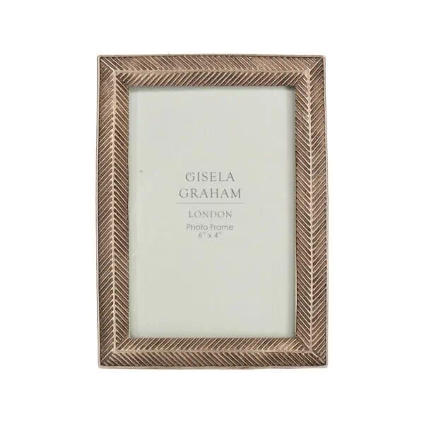 Gisela Graham, Rose Herringbone Photo Frame (4x6) - Jaro Design Studio - 1