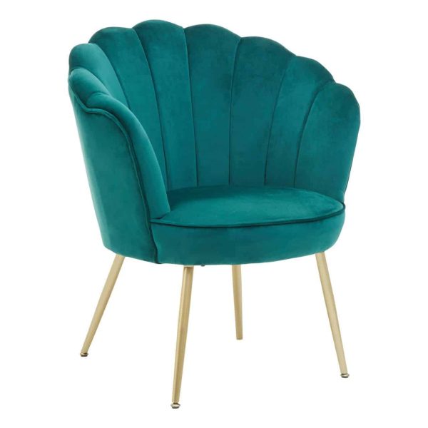 Ovala Scalloped Chair, Emerald Green - Jaro - Jaro Design Studio - 1