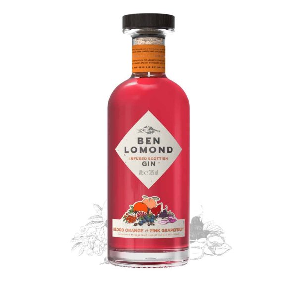 Ben Lomond Raspberry and Elderflower Gin, 50cl - Jaro Design Studio - 1