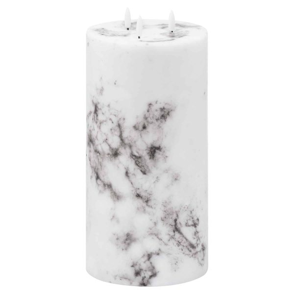 Luxe Collection, Natural Glow Marble Effect LED Candle - Jaro Design Studio - 1