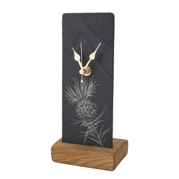 Thistle Slate Mantle Clock - Jaro Design Studio - 1