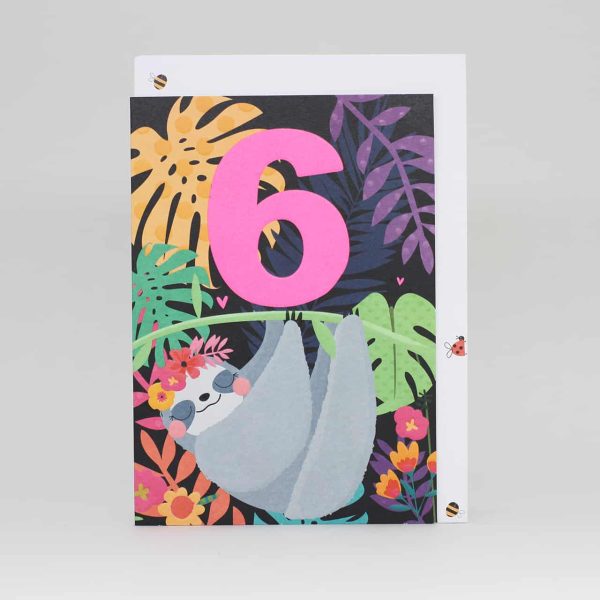 Belly Button Designs, 6th Birthday Wild - Sloth - Jaro Design Studio - 1